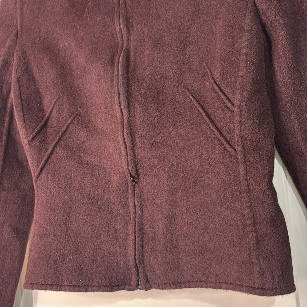 Valentino Brown Blazer Jacket Women’s Size 8 Full Zip Closure with Collar - Picture 5 of 11